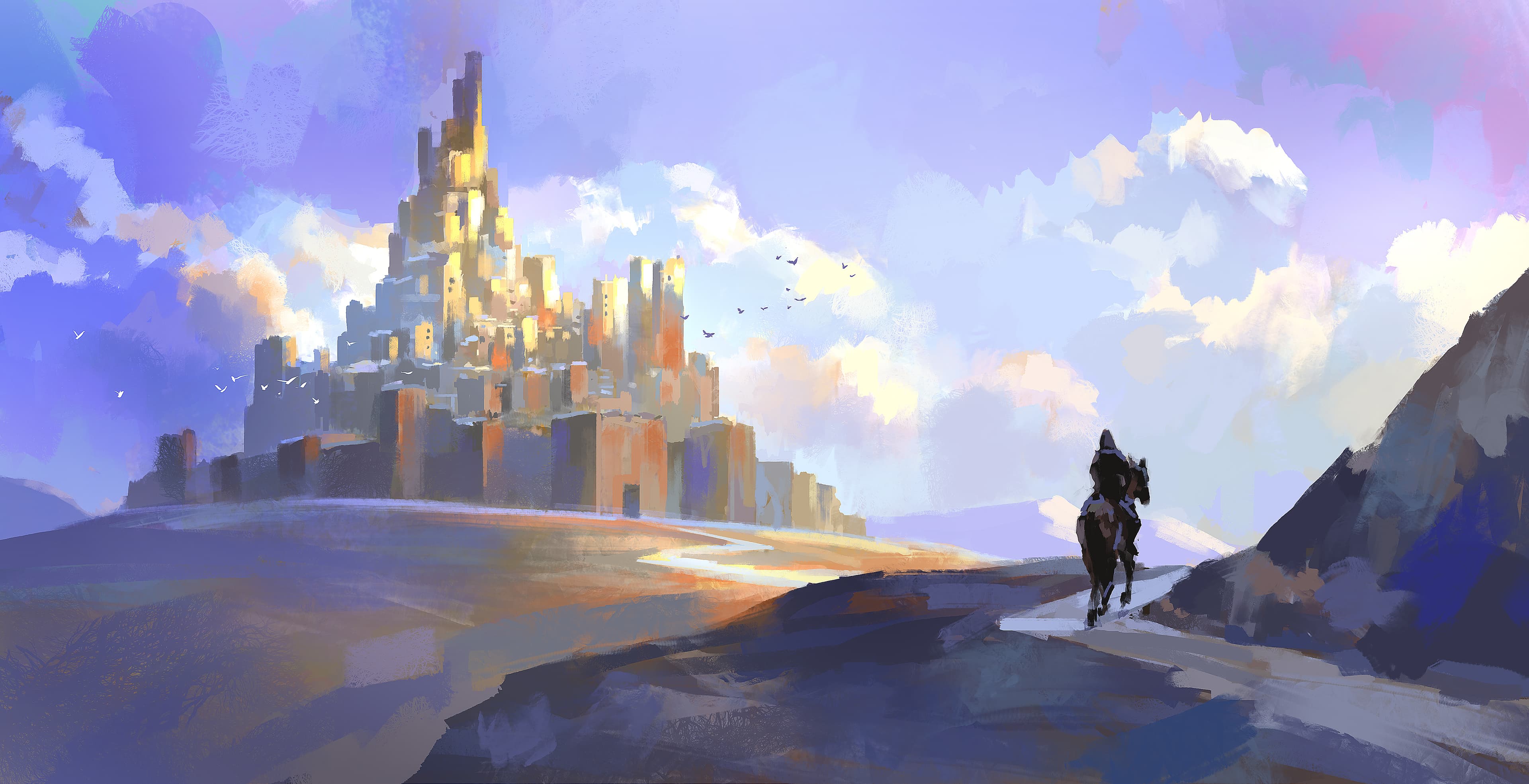 A majestic medieval castle